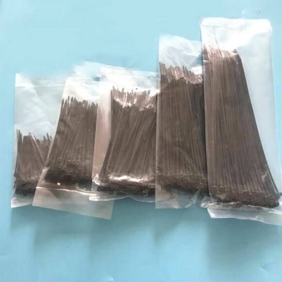 500 Piece Assorted Black Zip Ties - Picture 1 of 6
